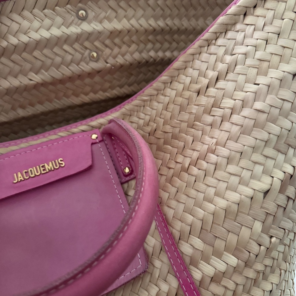Jacquemus Pink and Tan Tote Bag - Picture 8 of 10